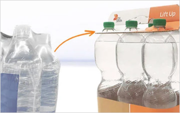 Innovation : Liftup un nouvel emballage papier-carton pour les packs de bouteilles