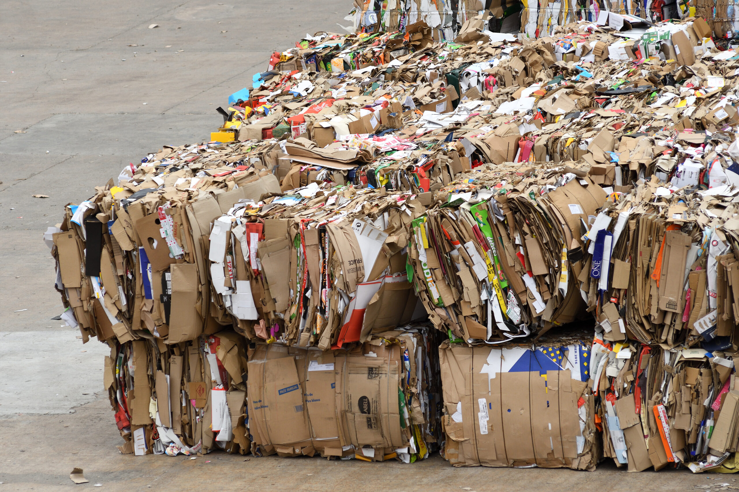 Smurfit Kappa Cellulose du pin Balles de recyclage d'emballages en papier carton