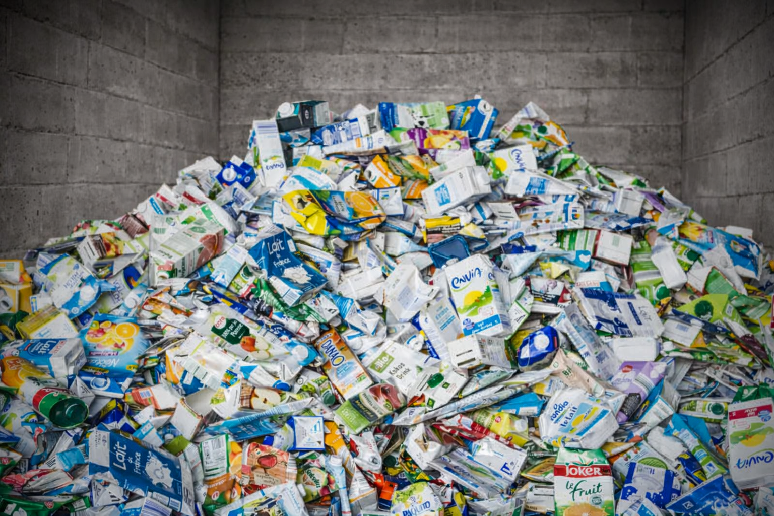 Recyclage des briques alimentaires