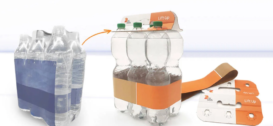 Liftup, un nouvel emballage papier-carton pour les packs de bouteilles